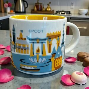 Starbucks EPCOT You Are Here Mug 14oz Park Exclusive Ceramic Coffee Cup EUC